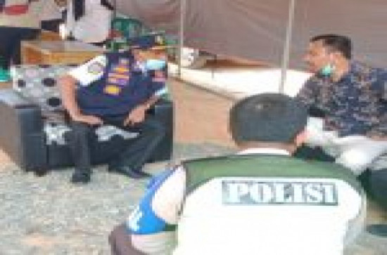 Kadishub Kampar Bersama Dinas Instansi Terkait Tinjau Persiapan Pos Cek Point