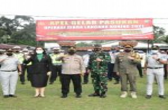 Dishub Kampar ikuti Apel Gabungan Operasi Zebra Lancang Kuning 2021